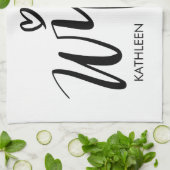 Wifey kitchen towel gift with personalized name theedoek (Gevouwen)