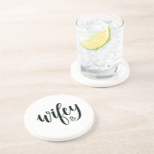 Wifey Lettering Onderzetter (Zijkant)