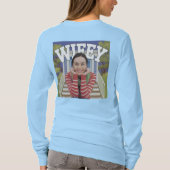 Wifey Light Blue T-shirt met lange mouwen (Achterkant)