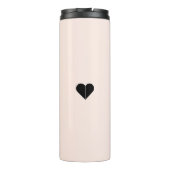 Wifey Love Stylish Black Brushy Typographic Thermosbeker (Achterkant)