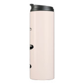 Wifey Love Stylish Black Brushy Typographic Thermosbeker (Geroteerd rechts)