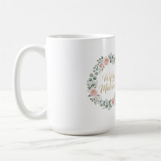 Wifey Materiaal Bloemig Verlovingsfeest Design Koffiemok