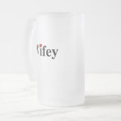 Wifey Matglas Bierpul (Voorkant links)