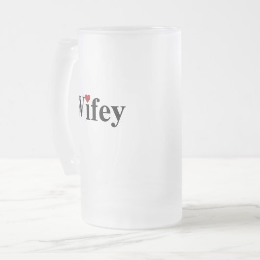 Wifey Matglas Bierpul (Voorkant links)