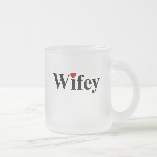 Wifey Matglas Koffiemok (Rechts)
