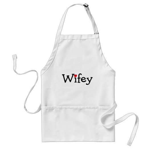 Wifey met hart standaard schort (Voorkant)