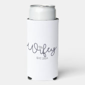 Wifey Modern Typography Wife Mrs Wedding Hers Seltzer Blikjeskoeler (Seltzer Voorkant)