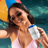 Wifey Modern Zwart Script Diamond Blikjeskoeler