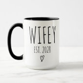 Wifey Mok – gepersonaliseerd huwelijkscadeau voor (Links)