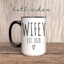 Wifey Mok – gepersonaliseerd huwelijkscadeau voor 