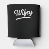 Wifey Net getrouwd koppel echtgenoot en vrouw Blikjeskoeler (Achterkant)