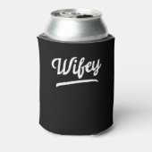 Wifey Net getrouwd koppel echtgenoot en vrouw Blikjeskoeler (Blikje Achterkant)