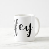 Wifey Pas getrouwd Calligrafie Koffiemok (Voorkant rechts)