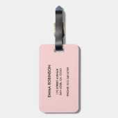 Wifey Pas getrouwd Modern Script Custom Monogram N Bagagelabel (Achterkant verticaal)