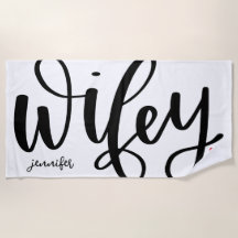 Wifey Pas getrouwd typografie ontwerp