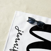 Wifey Pas getrouwd typografie ontwerp Strandlaken (In situ)