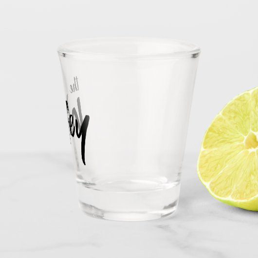 Wifey penseelscript grillige tekst voor bruid shot glas (Rechts)