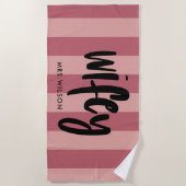 Wifey | Persoonlijke bride Strandlaken (Voorkant)