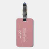 Wifey | Persoonlijke Honeymoon-bride Bagagelabel (Achterkant verticaal)