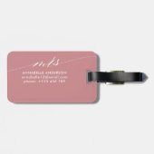 Wifey | Persoonlijke Honeymoon-bride Bagagelabel (Achterkant horizontaal)