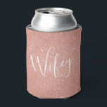 Wifey roze glitter huwelijksreis Koelbox Blikjeskoeler<br><div class="desc">Wifey Pink Rose Gold Sparkle Glitter Koelbox voor bruiloftsfeest of huwelijksreis.</div>