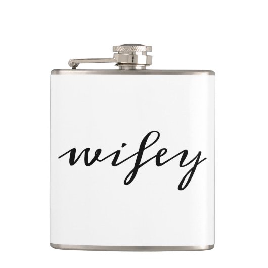 Wifey script heupfles (Voorkant)