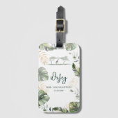 Wifey Script Huwelijksreis Vakantie Safari Trip Bagagelabel (Voorkant (verticaal))