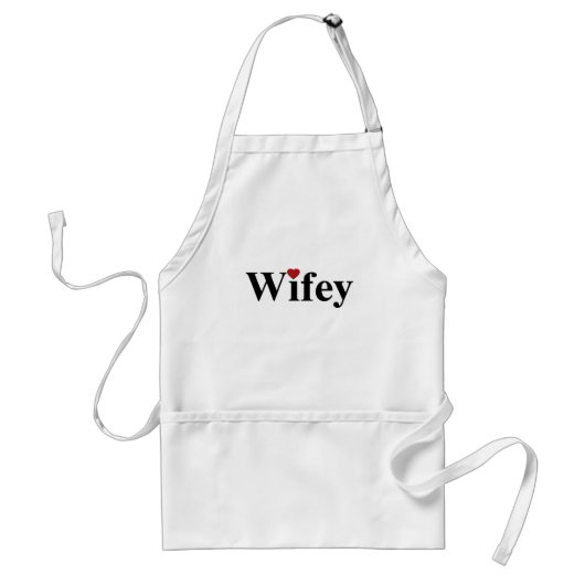 Wifey Standaard Schort (Voorkant)
