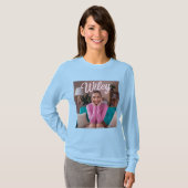 Wifey T-shirt met lang Sleeve (Voorkant volledig)