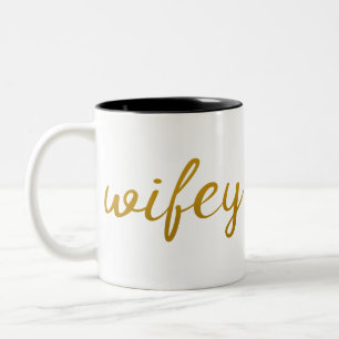 Wifey Tweekleurige Koffiemok