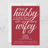 Wifey vraagt Hubby uit Kaart (Voorkant)