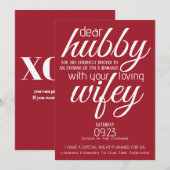 Wifey vraagt Hubby uit Kaart (Voorkant / Achterkant)