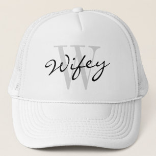 WIFEY-vrachtwagenhoed voor bruiloft Trucker Pet