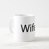 Wifey - Witte 11 oz klassieke Mok (Voorkant links)