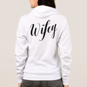 Wifey Zwart Script Sweatshirt