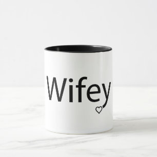 Wifey - Zwarte 11-oz Combo-Mok Mok