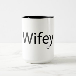 Wifey - Zwarte 15-oz Combo-Mok Mok