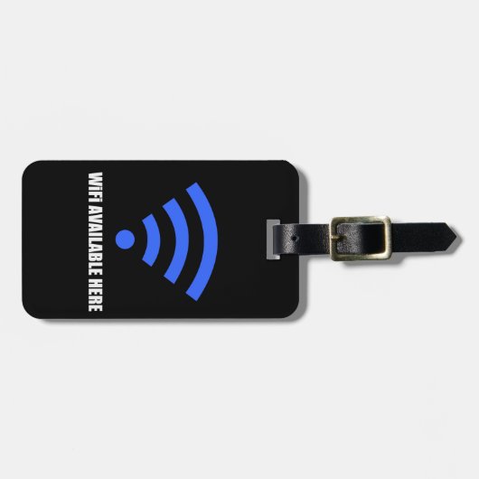 WiFi Beschikbaar hier Bagagelabel (Voorkant horizontaal)