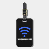 WiFi Beschikbaar hier Bagagelabel (Voorkant verticaal)