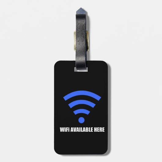 WiFi Beschikbaar hier Bagagelabel (Achterkant verticaal)