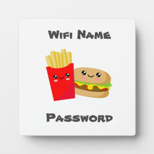 Wifi Burger en Fries Fotoplaat