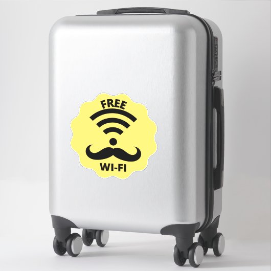 Wifi Business, gratis wifi-Sticker Sticker (Koffer)