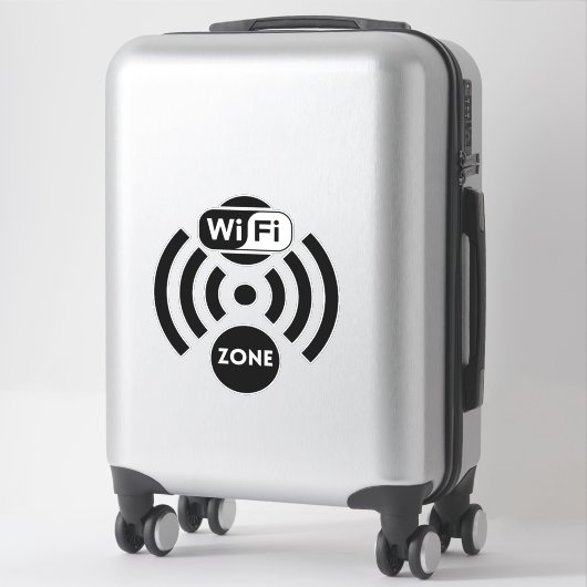 Wifi Business, gratis wifi-Sticker Sticker (Koffer)