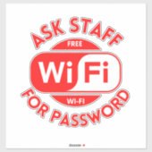 Wifi Business, gratis wifi-Sticker Sticker (Vel)