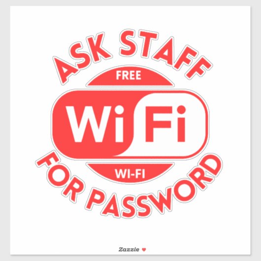 Wifi Business, gratis wifi-Sticker Sticker (Vel)