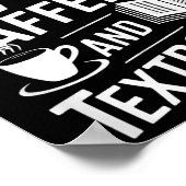 Wifi Cafeïne En Tekstboeken Poster (Hoek)