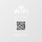 Wifi Decal | Office & Storefront Network Display (Vel)