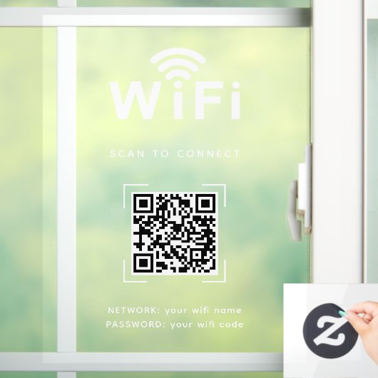 Wifi Decal | Office & Storefront Network Display (Huis)