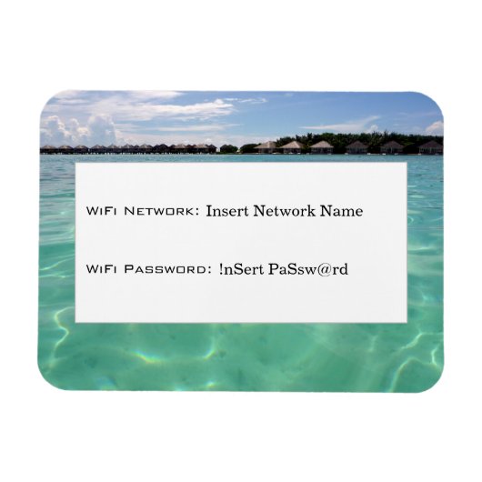 wifi-details waterbungalows magneet (Horizontaal)