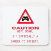 Wifi down - grappig muismatje muismat (Voorkant)